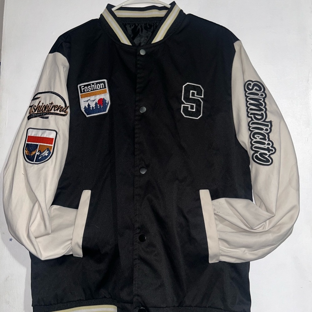 Black and White Men's Jacket